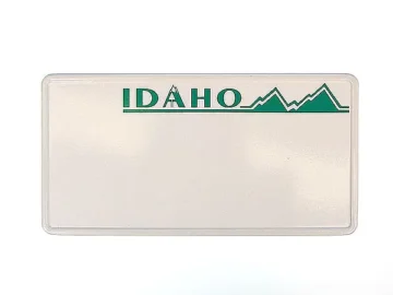 Idaho Plate mit Wunschtext Folienschrift