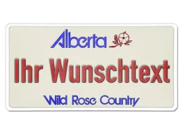 Kanada - Nummernschild Alberta mit individuellem Wunschtext 30 x 15 cm
