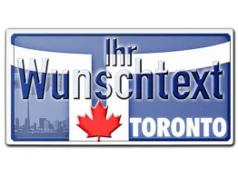 Kanada - Nummernschild Toronto mit individuellem Wunschtext 30 x 15 cm