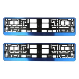 Kennzeichenhalter Blue Butlerfinish - pro Paar
