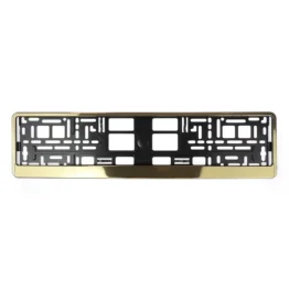 Kennzeichenhalter Butlerfinish Gold - pro Stück