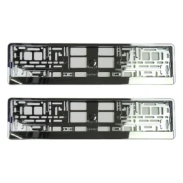 Kennzeichenhalter Chrom Silber - pro Paar