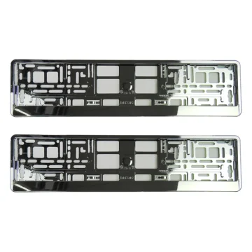 Kennzeichenhalter Chrom Silber - pro Paar