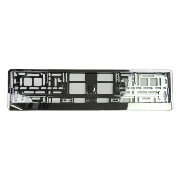Kennzeichenhalter Chrom Silber - pro Stück