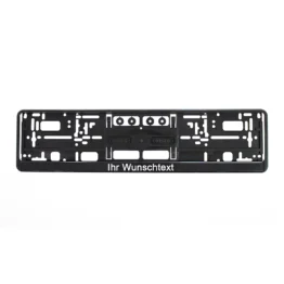 Kennzeichenhalter mit Wunschtext bedrucken - Größe 52 cm - pro Stück