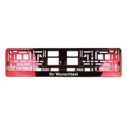 Kennzeichenhalter mit Wunschtext chrom Watermelon - pro Stück