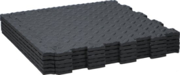 Kinzo Bodenmatte 6 Stück - Bodenschutz - Dämpfungsmaterial - Puzzlematten - Riffelung