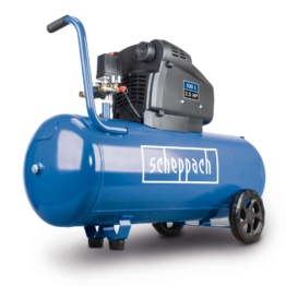 Kompressor HC105DC Scheppach - 2,5PS | 100L Kessel | 10bar | 322L/min Ansaugleistung | ölfrei
