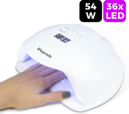 LifeGoods Nageltrockner - für Gelnägel - 36 LEDs - 54W