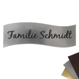 Namensschild 100x35mm Welle