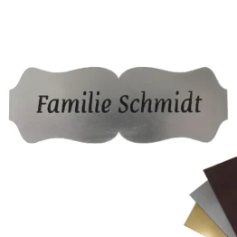 Namensschild für Tür 100 x 35 mm Filigran