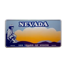 Nevada - Plate mit individuellem Wunschtext in Folienschrift