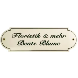 Nostalgischess Türschild aus Emaille in vielen Farben