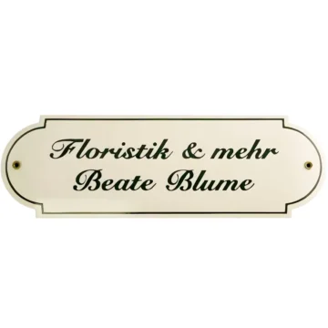Nostalgischess Türschild aus Emaille in vielen Farben