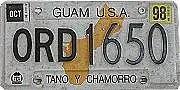 Nummernschild Guam