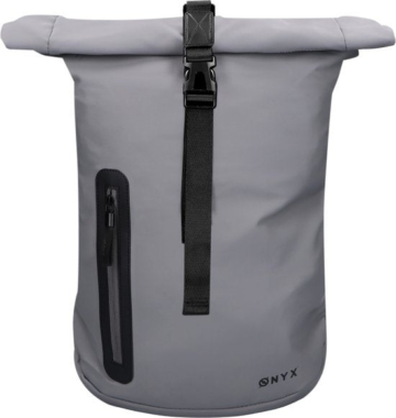 ONYXÂ¬Ã† Rolltop-Rucksack 25 bis 40L - Mit Laptopfach - Verstellbarer Rucksack - Reisetasche - Wasserdicht und strapazierfähig - Grau