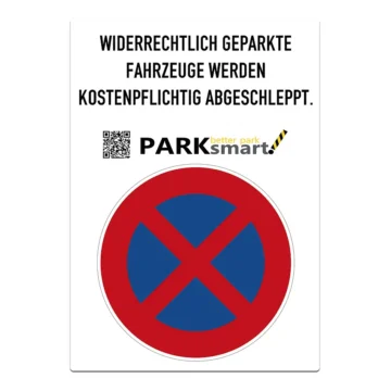 Parkverbotsschild PARKsmart A4 absolutes Halteverbot
