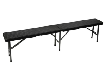 Perel Klappbare Bank - Rattanoptik - 180 X 25 X 43 cm