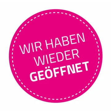 Schaufenster-Aufkleber - Wir haben wieder geöffnet