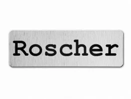 Schild für den Briefkasten - Simple - 10 x 3,5 cm