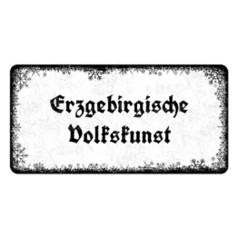 Schild für den Weihnachtsmarktstand mit Wunschtext - Farbe weiß - Format 30 x 15 cm