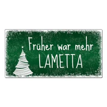 Schild Weihnachten mit Wunschtext - Farbe grün - Format 20 x 10 cm
