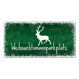 Schild Weihnachten mit Wunschtext - Farbe grün - Format 30 x 15 cm