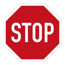 Stoppschild als Aufkleber in mehreren Größen Aufkleber A4 Bogen