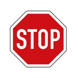Stoppschild nach StVO Halt! Vorfahrt gewähren! Aluminium 90 x 90 cm