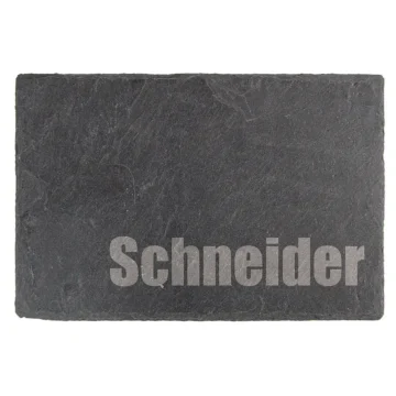 Tür- & Namensschild aus Schiefer 15 x 10 cm - Design Minimal