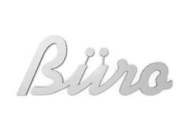 Türschild Büro aus Edelstahl - 260 mm x 100 mm