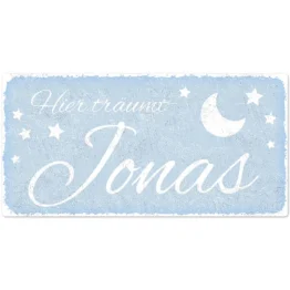Türschild für Kinder "Nachthimmel" 30 x 15 cm