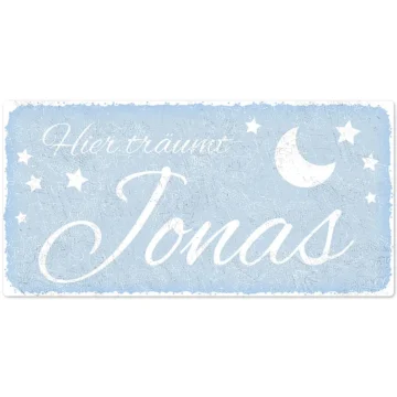 Türschild für Kinder "Nachthimmel" 30 x 15 cm