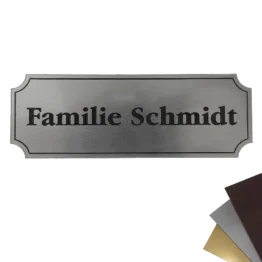 Türschild mit Wunschtext 100x35mm Simple