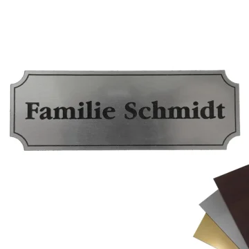 Türschild mit Wunschtext 100x35mm Simple