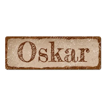 Türschild Shabby Look cappuccino 10 x 3.5 cm