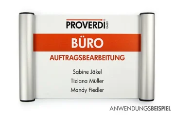 Türschild zum Selbstbeschriften in A5