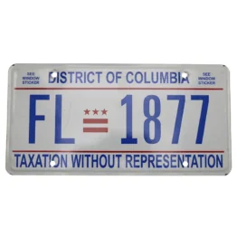 US Kennzeichen Washington DC - original Nummernschild aus den USA