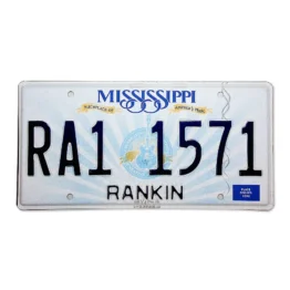 US Nummernschild Mississippi - Birthplace of America's Music - original