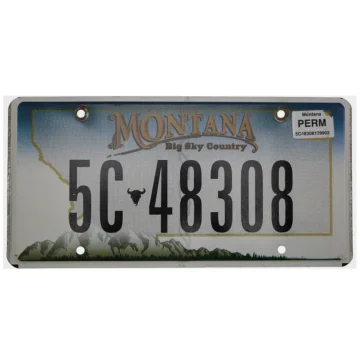 US-Nummernschild Montana - Big sky country - original