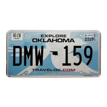US Nummernschild Oklahoma