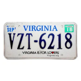 US Nummernschild Virginia