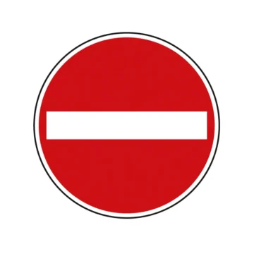 Verkehrsschild - Verbot der Einfahrt