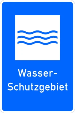Verkehrsschild - Wasser-Schutzgebiet