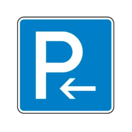 Verkehrszeichen - Parken Anfang - Aufstellung rechts