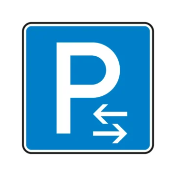 Verkehrszeichen - Parken Mitte