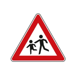 Verkehrszeichen StVO - Dreieckiges Verkehrsschild Kinder