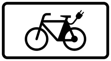 Verkehrszeichen Zusatzschild StVO - E-Bikes