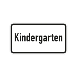 Verkehrszeichen Zusatzschild StVO - Kindergarten