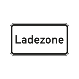Verkehrszeichen Zusatzschild StVO - Ladezone